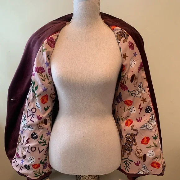 CAbi Velvet Blazer in Deep Plum Purple - Picture 4 of 7